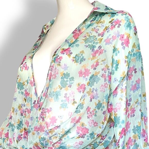 Zara crop Top blouse M - Picture 5 of 5